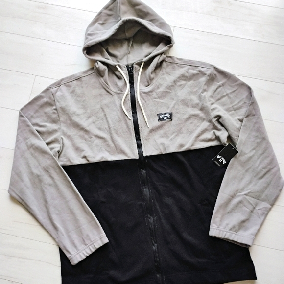 BILLABONG NEW Abner Color Block Zip Hoodie Jacket - Picture 1 of 16